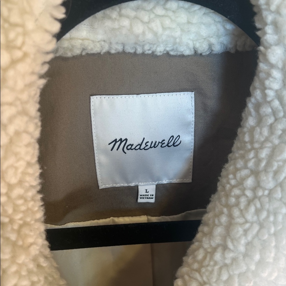 Madewell Cream Teddy Jacket - Picture 7 of 9